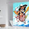 One Piece Anime Shower Curtain, Bathroom Accessories, Decor Curtains For Living Room, Cute And Funny  Christmas Gifts