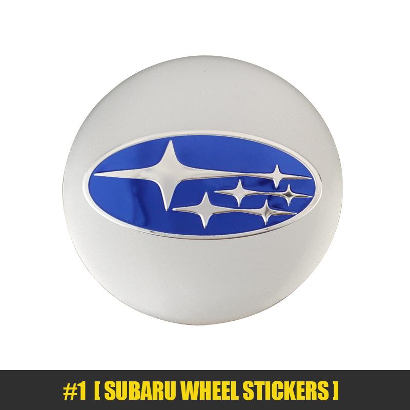 For Subaru Impreza Legacy WRX STI BRZ Forester Ascent Outback Crosstrek 4Pcs Car Wheel Center Covers Auto Emblem Stickers yu0