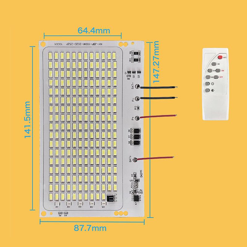 10W-600W Led Outdoor Solar Energy 2835 5730 High Brightness Bead Projection Light Integrated Light Source Light Panel