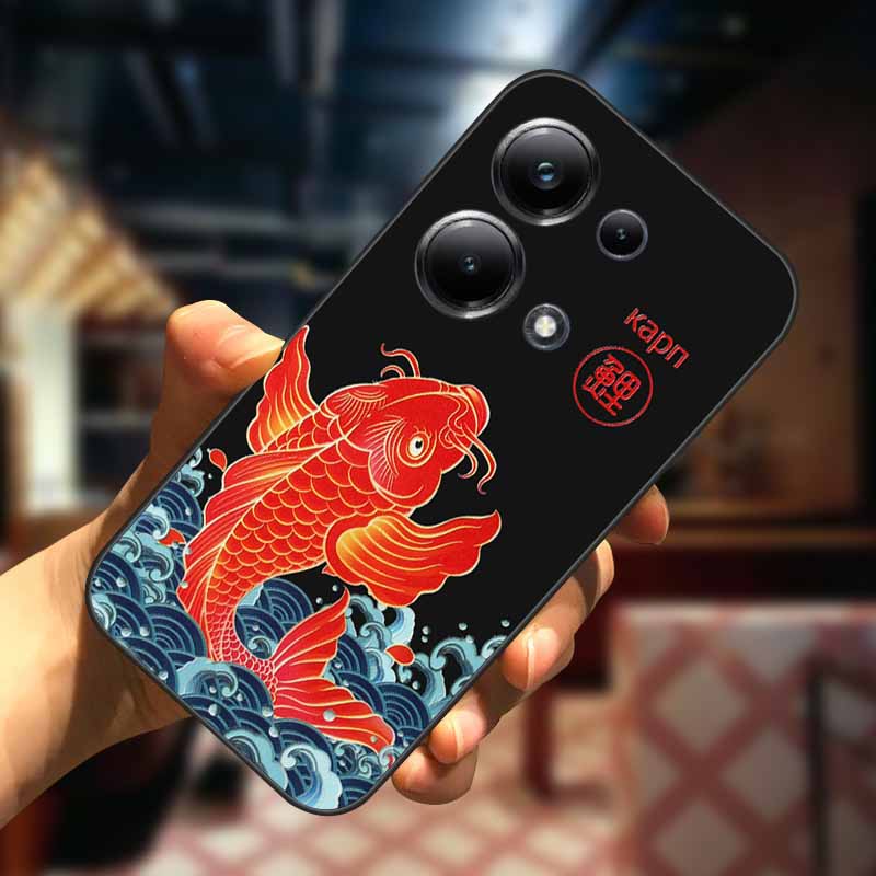 For Xiaomi Redmi Note 13 13pro 5G Case 3D Relief Flower Emboss Soft Silicone Cover For Redmi Note 13 pro Plus Owl interest Cases