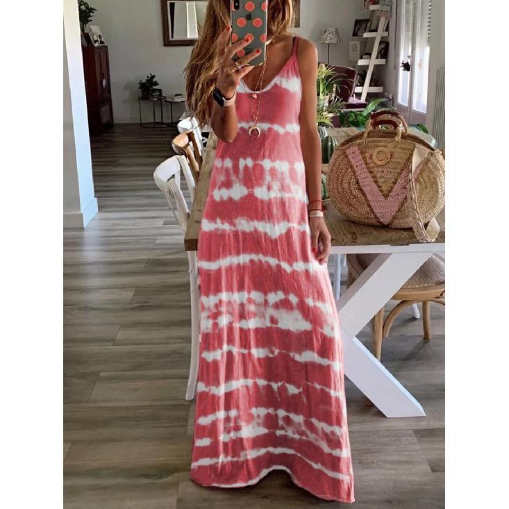 

New Year Summer Vacation Beach Music Festival Commuting Work Comfortable Sexy Elegant Women s Fashion Printed Dress 5XL вино красного