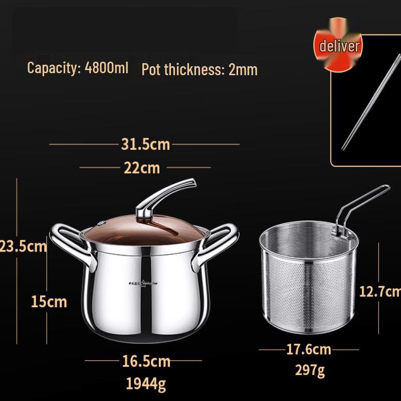 Wutuo Multi-functional 22cm Deep Fryer Set