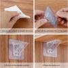 10PCS Triangular Bracket Wardrobe Partition Bracket No Drilling No Marking Adhesive Layered Bracket Holder Strong Adhesive
