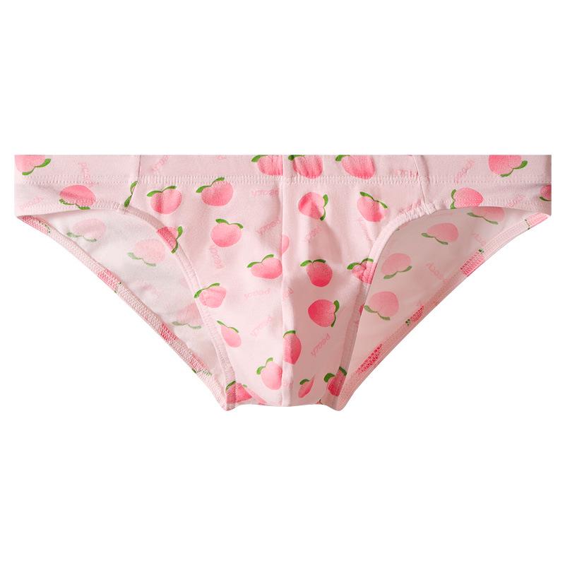 Men's Cotton Breathable Triangle Briefs - Trendy, Printed, Youthful Design