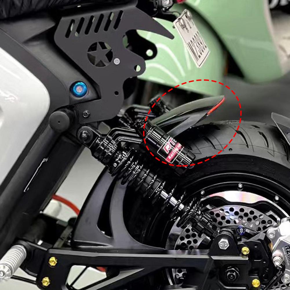 Motorcycle Front Fender Mudguard Extension Splash Pad Modified Accessory with Light for NIU UQI Ninebot SP1 Style Rear Splash Guard
