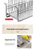 Japanese Style 304 Stainless Steel Kitchen Countertop Rack for Sponges, Soap, and Cloths