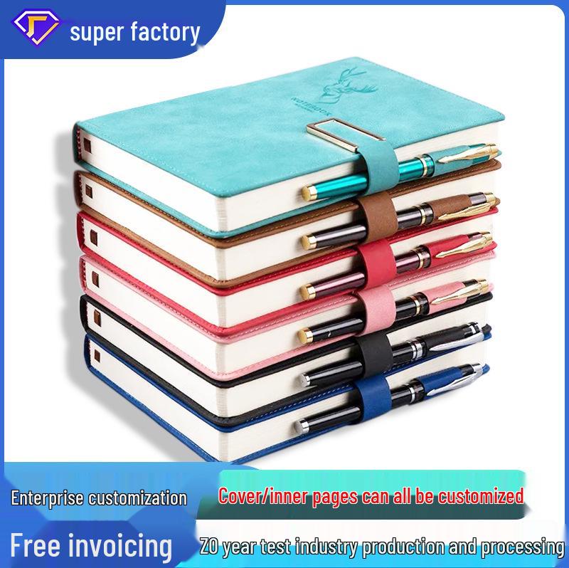 Caiet A5 din Piele Extra Gros cu Cataramă - Ideal pentru Studenți și Afaceri, Design Simplu de Jurnal