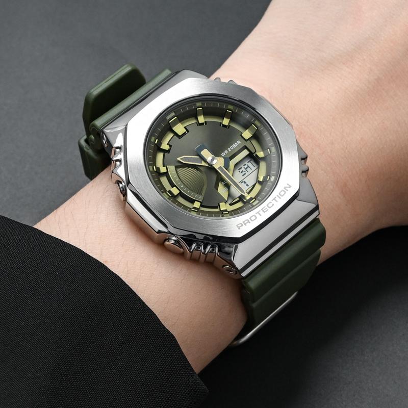 For Casio G-Shock GM-S2100  Sports Waterproofing Watch Strap Rubber Resin Watchband Bracelet 16mm