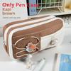 Traditional Pencil Case With Polyester Fabric And Cute Pins For Students And Office Use