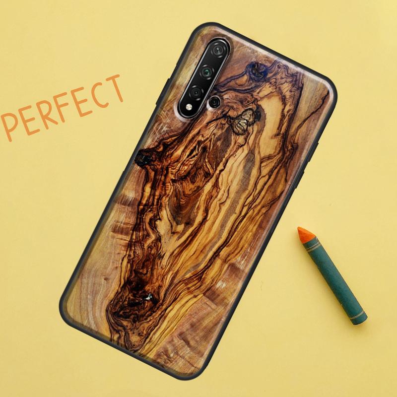 Oak Wood Texture Pattern For Huawei Nova 5T 9 10 SE 7i 8i 11i 12i Y60 Y61 Y70 Y72 Y73 Y90 Y91 P20 P30 P40 Lite Case