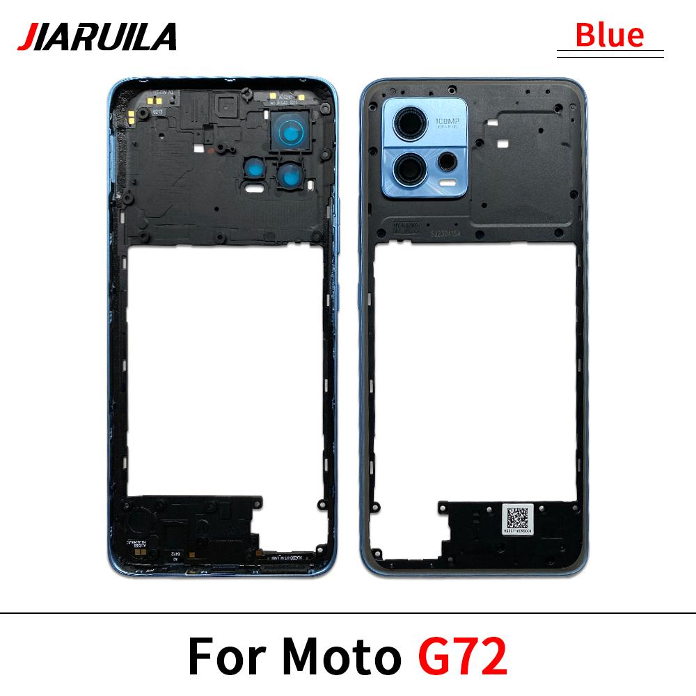NEW Back Cover Middle Frame Holder Housing For Moto G04 G23 G34 G53 G54 G62 G72 G73 Middle Frame Repair and Replacement Parts