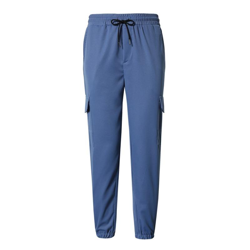 Men Multi Pocket Casual Cargo Long Pants Vintage High Street Work Trousers