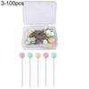 100Pcs/Box Dressmaking Pins Embroidery Patchwork Mixed Color Sewing Needle Tool