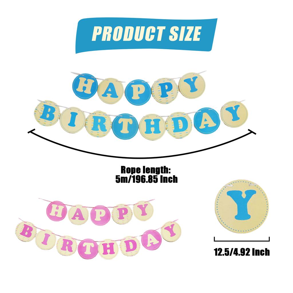 Eye-catching Happy Birthday Banner Birthday Parties Banner Decorations Birthday Party Birthday Sign
