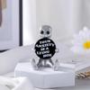 Cute Tiny Robot Figure with Slogan - Your Anxiety is A Lying H*e Robot, Inspirational Cute Fun Office Desk Home Room Decorations