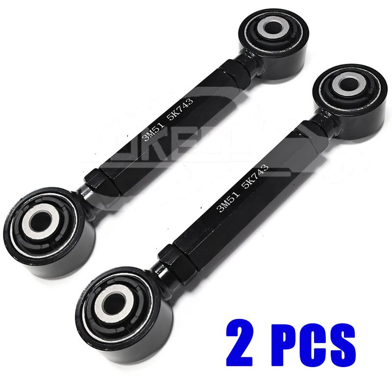 POKESS 2PCS Rear Suspension Tie Bar Link Control Arm For Ford Focus Mk2 MK3 2005-2014 Ford KUGA MK2 2013- Adjustable