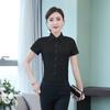 Korean Style Women's White Shirt: Spring/Autumn, Slim Fit, Long/Short Sleeve, Professional Workwear, Plus Size Options