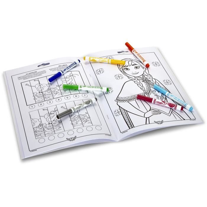 Album De Coloriage La Reine Des Neiges 2 - GOLIATH - 32 Pages D'activités - 7 Feutres Inclus