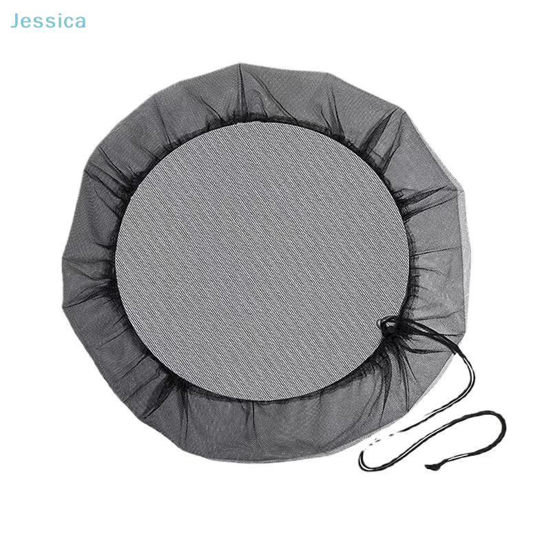 Rain Barrel Mesh Coverwater Collection Buckets Net Rain Barrelnetting Cover With Adjustable Drawstring