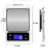 Electronic 10kg Stainless Steel Platform Kitchen Scale, 0.1g Precision for Food & Baking