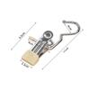 Trouser Rack Hanger Clothes Hangers Wardrobe Organizer Clothes Adjustable Metal Clothespin Laundry Hook Hanging Organizers Home