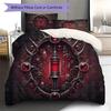 Cyberpunk spaceship Pattern Bedding Quilt Set Quilt Cover Pillowcase Home Decoration Birthday Gift (1 * duvet cover + 2 * pillowcase, without core)
