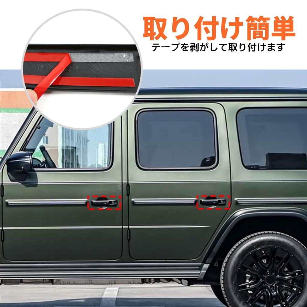Set of Door Handle Protectors for Exterior Door Handle Door Handle and Exterior Specific Made of 5-Piece Mercedes-Benz G-Class (2025-Present), Covers,