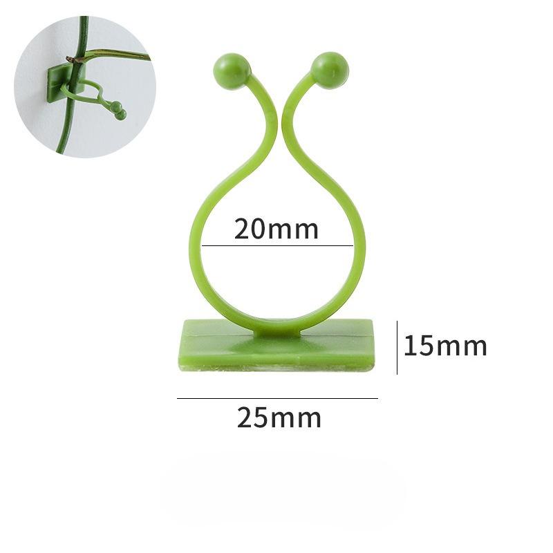 10PCS Self Adhesive Green Vine Fixator, Seamless Hooks For Climbing Vines And Plants Onto Walls, Nail Free For Household Use