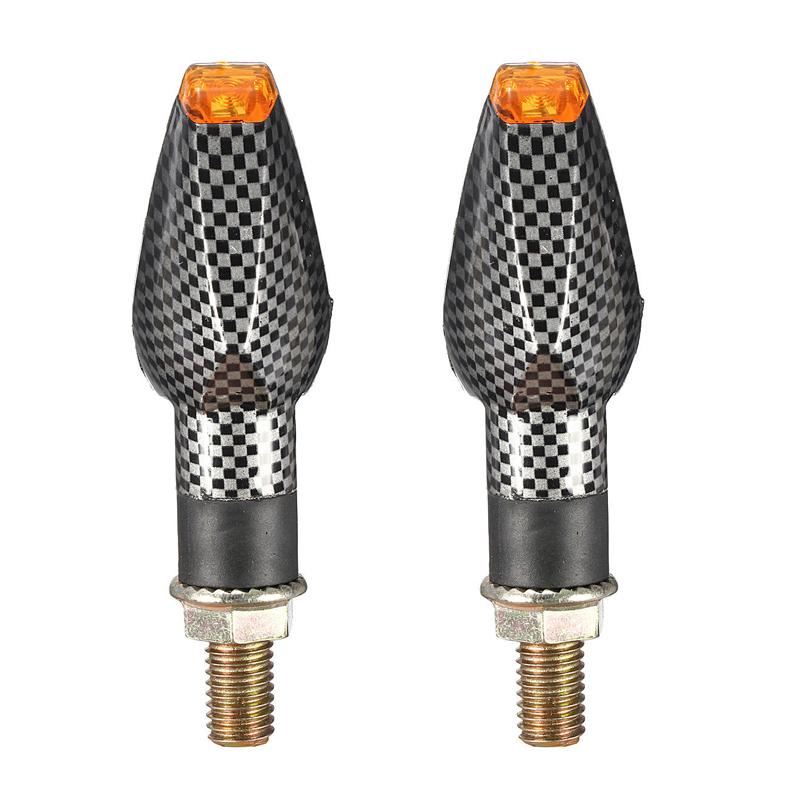 LED Motorcycle Turn Signals Lights 12V Flasher Amber Flashing Light Blinker Waterproof Signal Lamp Bolt For Honda for