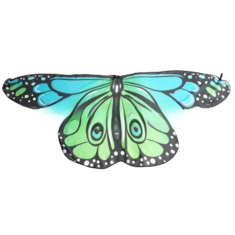 Monarch Butterfly-Wings for Kids Girls Princess Dress-Up Fairy Costume Toddler Big Sister Gift Dance Party Toy Halloween Chiffon