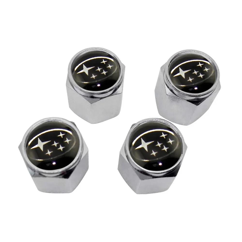 4Pcs Waterproof Car Wheel Tire Valve Caps Air Covers for Subaru XV WRC WRX BRZ FORESTER IMPREZA LEGACY OUTBACK STI TRIBECA Y17