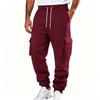 Herren-Cargo-Jogginghosen mit mehreren Taschen und Kordelzug-Taille für lässige Alltagsmode