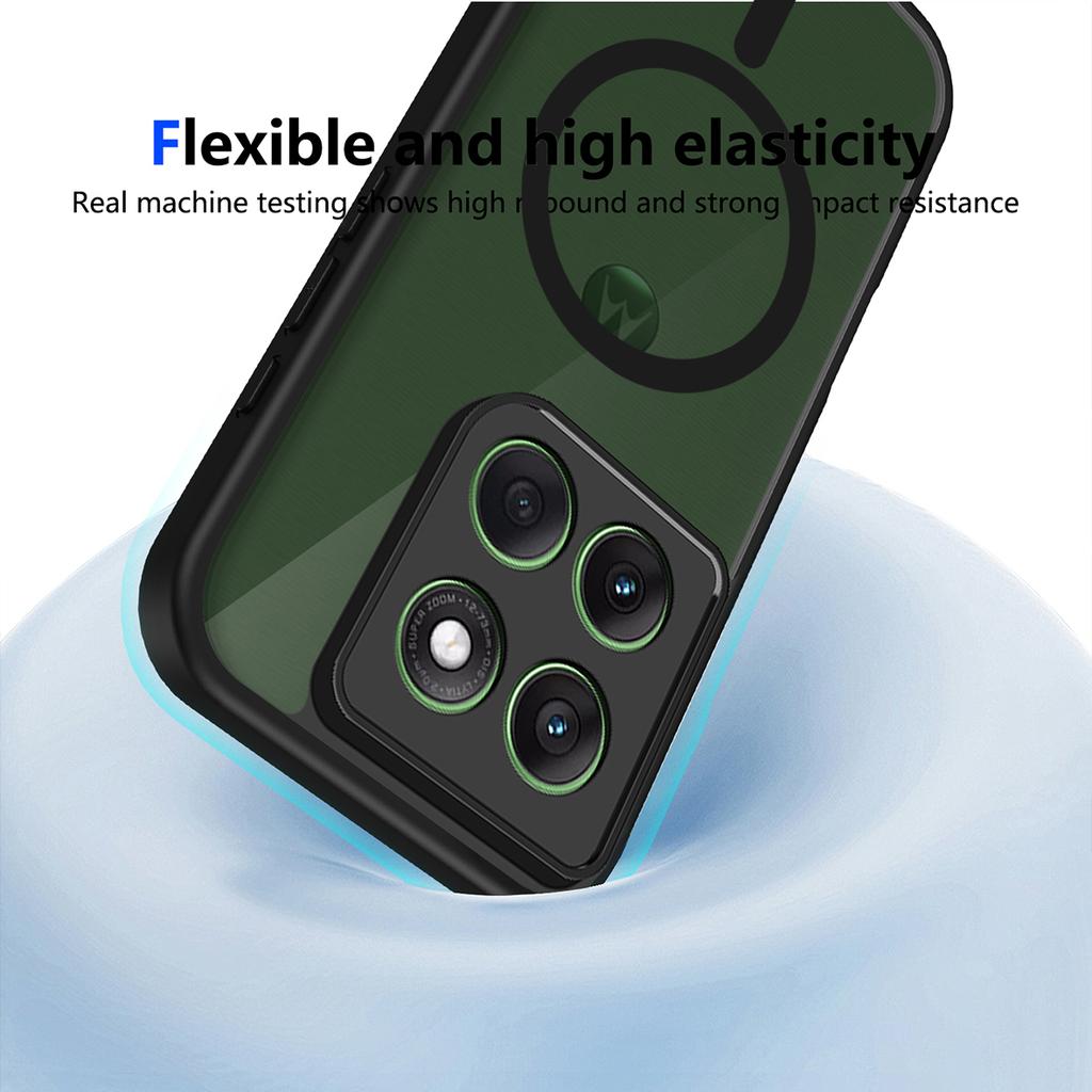 Matte Magnetic Case For Motorola Edge 70 40 Neo 50 60 Pro 60S Fusion G67 G57 Power G56 G86 For Magsafe Wireless Charge Cover
