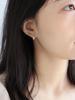 Rice Fragrance 18K Gold-Plated S925 Silver Wheat Ear Earrings - Shiny & Exquisite Women's Ear Clips