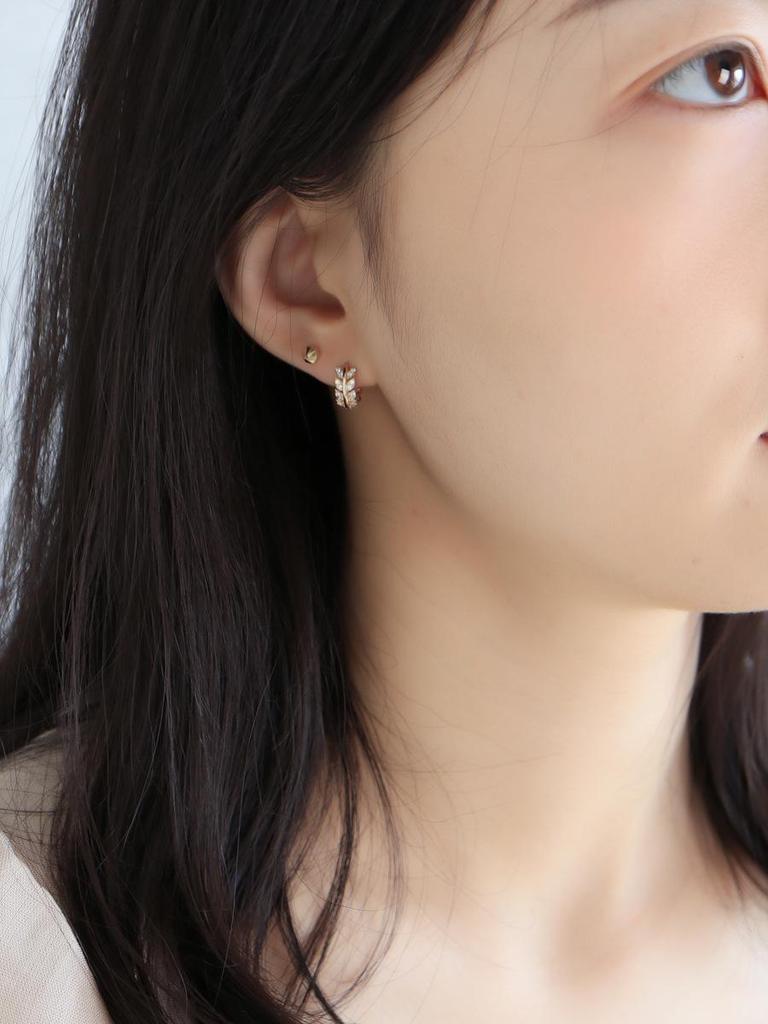 Rice Fragrance 18K Gold-Plated S925 Silver Wheat Ear Earrings - Shiny & Exquisite Women's Ear Clips