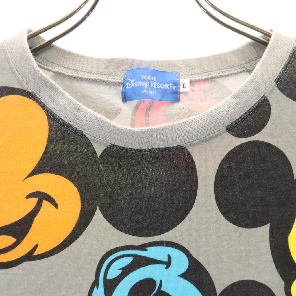 TOKYO DISNEY RESORT Overall Handle Short Sleeve T-shirt L Mickey Mouse Men's Used