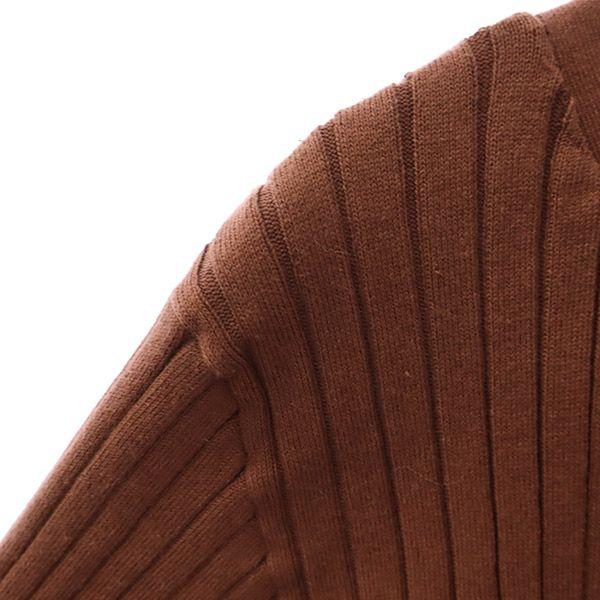 Unused SNIDEL Short Sleeve Knit Long Dress F Brown Women Used