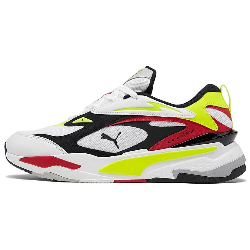Puma RS-Fast Limits Mens White Black Safety Yellow Sneakers 387740-02 EU 41