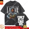 Limited Rapper Kendrick Lamar They Not Like Us Washed Vintage T-shirt Summer Men Women Hip Hop Oversized Street Crewneck T Shirt