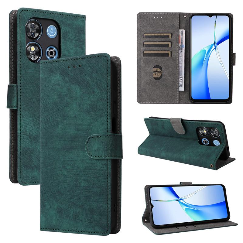 Flip-Cases kompatibel mit Oukitel C57/C57S/C57 Pro PU-Leder-Telefonhülle Rundumschutz [RFID-Blockierung] Wallet Cover