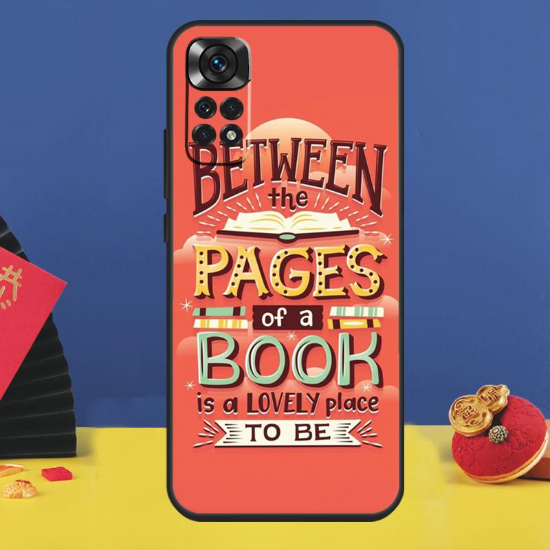 Read books Library Bookshelf Quotes Phone Case For Xiaomi Redmi Note 14 Pro 13 12 11 9 10 15 Pro Plus 10C 12C 14C 13C 15C Cover