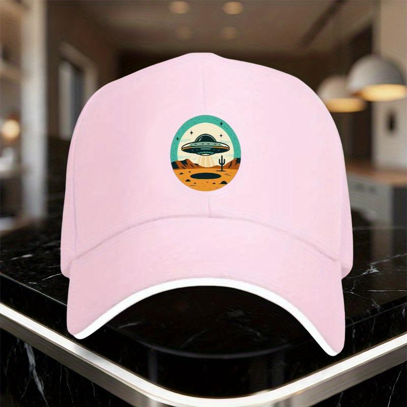 UFO Desert Alien Landing Baseball Cap Adult Polyester Adjustable Casual Unisex Hat