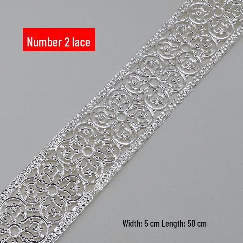Decorative Wrought Iron Lace Strips In Gold & Silver for Photo Frames