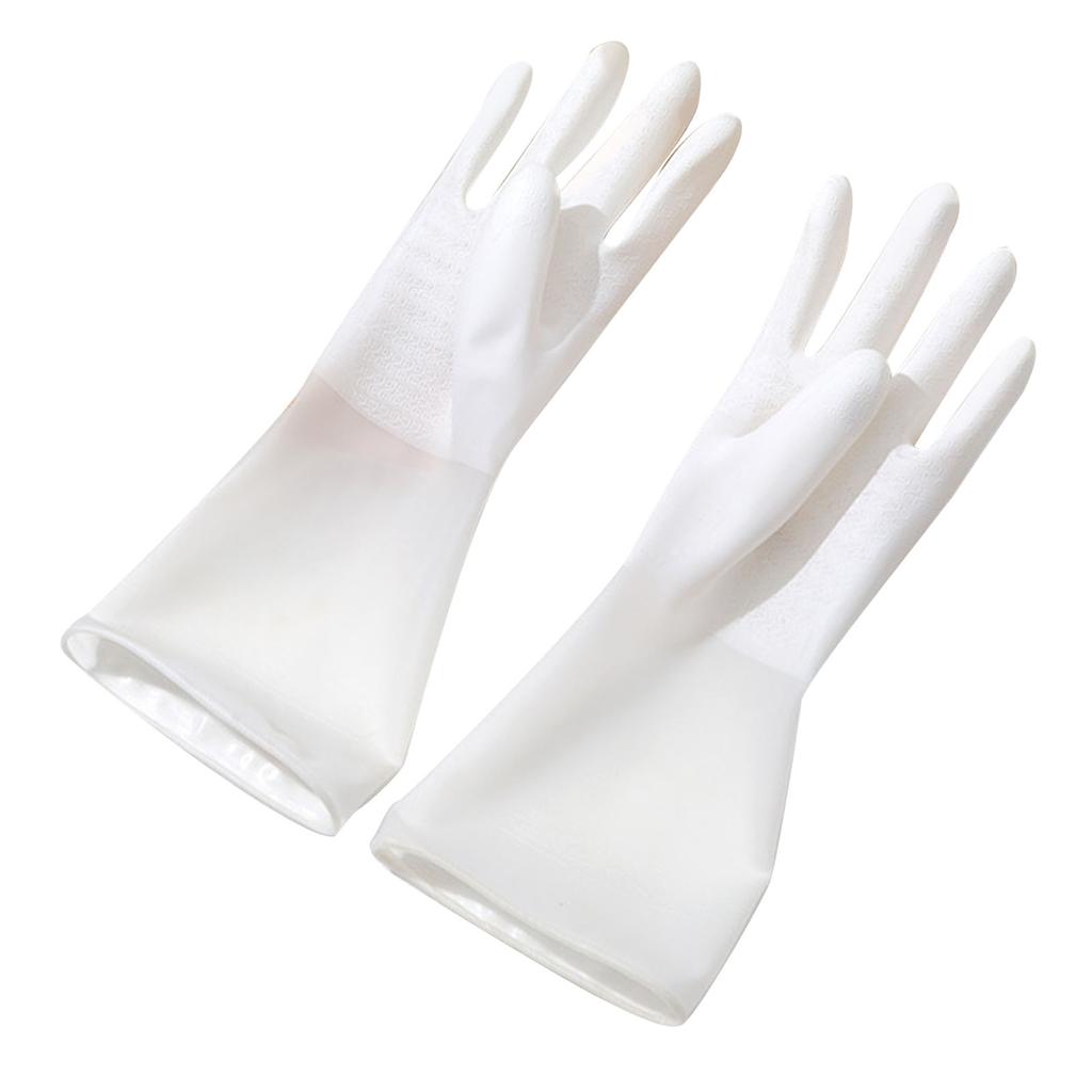 Rubber Cleaning Gloves Kitchen Washing Gloves Reusable Waterproof Skid Resistant Housework Gloves for Washing Dishes