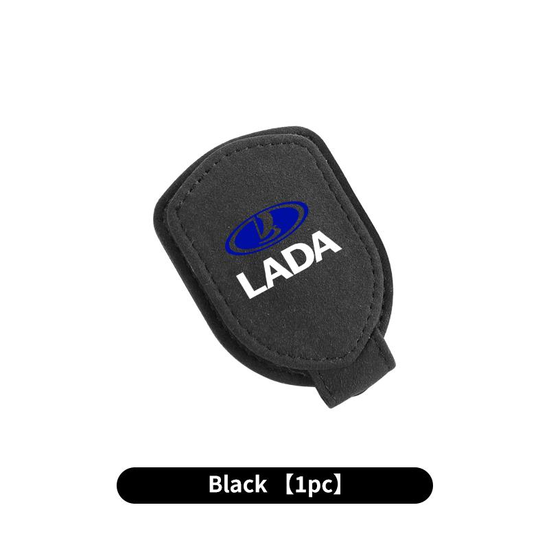 Car Mounted Suede  Sun Visor Leather Glasses Clip For Lada Vesta Niva Samara Kalina Largus Priora Xray Granta