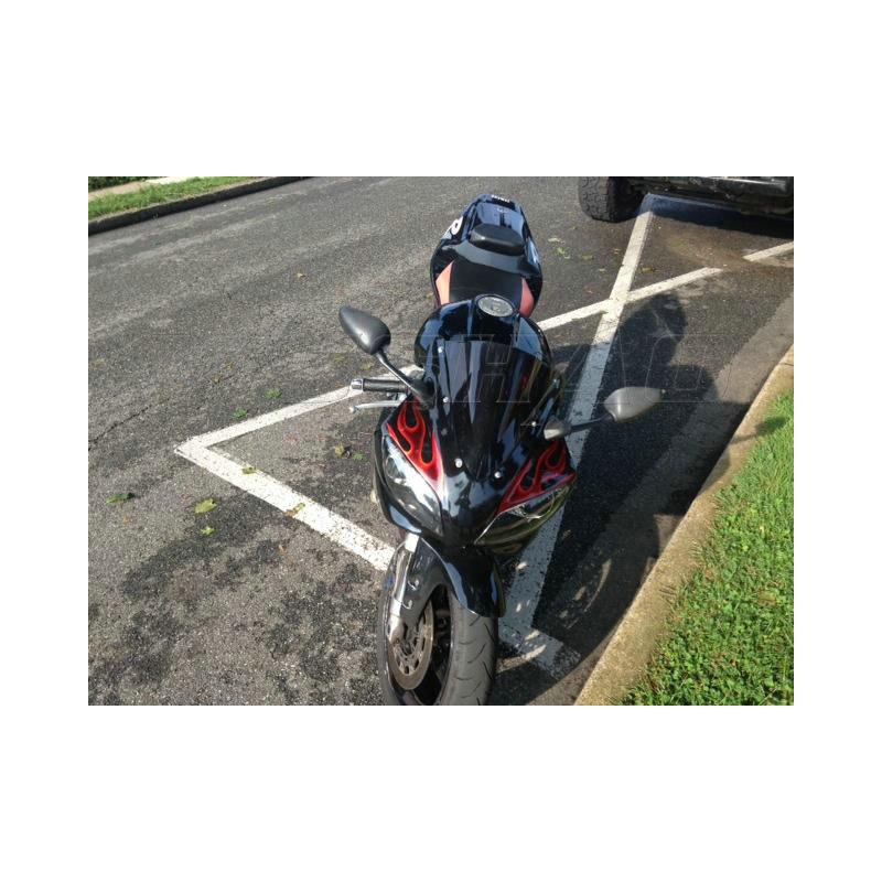 Motorcycle Double Bubble Windshield Windscreen Screen For 1998 1999 Yamaha YZF-R1 1000 YZF R1 Black Clear Iridium
