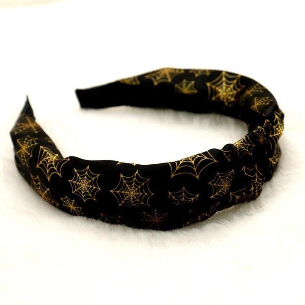 Festival Wear Top Knot Headband Gothic Ghost Print Hairband Halloween Hair Hoop  Trick or Treat
