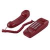 Wall Mount Landline Telephone Extension No Caller ID Home Phone For Hotel Family(Red)