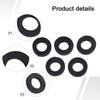 13PCS Mixed Tap Washers Rubber Grommet Bath Sink Basin Shower Seal Drip 3/8" 1/2" 3/4" O-Ring Gasket Seal Accessories