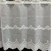 INTERIX Verbena White Cafe Curtain for Small Embroidered 165cm Wide x 45cm Made in Windows, Lace, Long, Japan, CF1-165-45